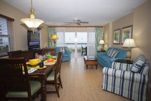 Smart TV, DVD player, table football, ping pong