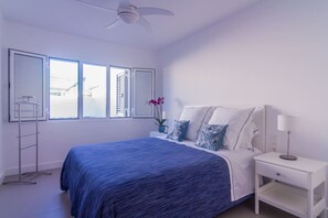 Desk, iron/ironing board, travel cot, free WiFi