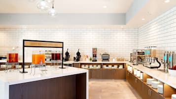 Free daily self-serve breakfast