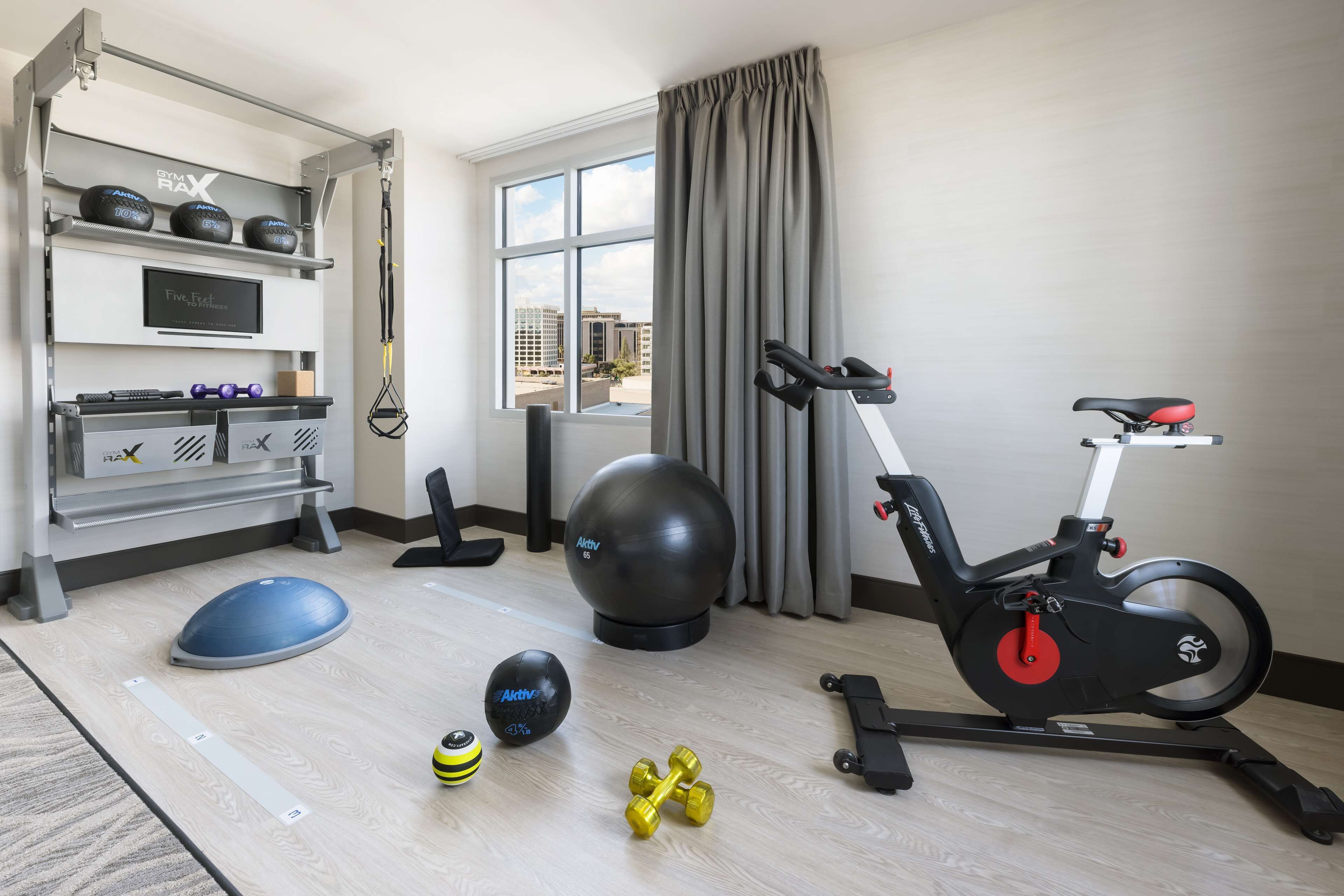 1 king bed fitness room | 1 bedroom, hypo-allergenic bedding, in-room safe, desk