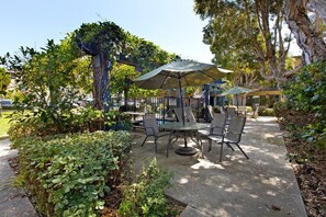 屋外ダイニングエリア