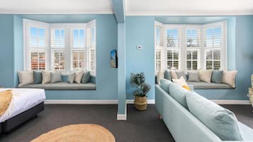 Bay Suite, 1 King Bed | Living area | 50-inch Smart TV with digital channels, TV
