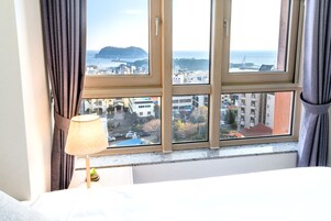 Quarto duplo família, vista para o mar | Vista para praia/oceano