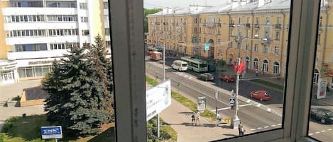 Stadsutsikt från boendet