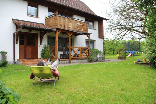 Miller's Biohof - 3-Raum-Ferienwohnung Baindtlehof , Dusche/WC, 63 qm, OG