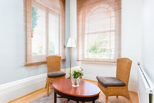 Apartment | Desk, iron/ironing board, travel crib, bed sheets