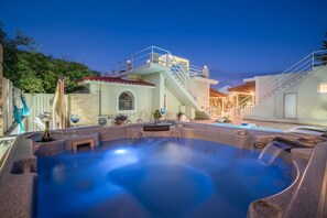 Terrace/patio - Villa with private pool, water massage pool and sea view roof garden (zakynthos)