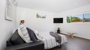 1 bedroom, iron/ironing board, travel crib, free WiFi