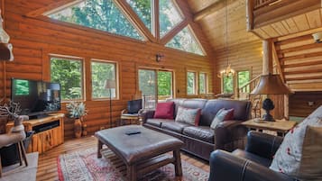 Télévision, cheminée