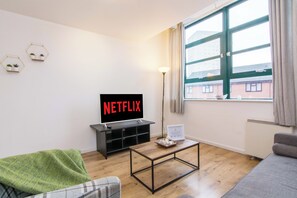 Flat-screen TV, Netflix, streaming services