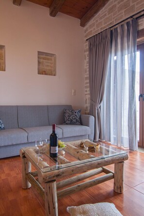 TV, fireplace, foosball, books