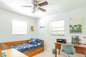 Desk, iron/ironing board, travel crib, WiFi