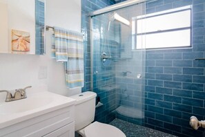 Shower, hair dryer