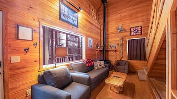 Televisión, chimenea, videojuegos, futbolito