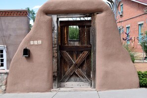 Exterior detail - Escape into serenity just minutes from the Plaza. Hot tub and sauna. (Santa Fe)