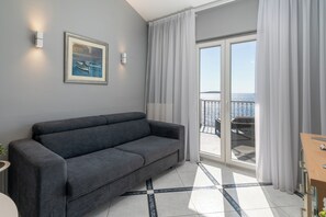 Family Villa, 6 Bedrooms, Balcony, Sea Facing (Villa Sine With Amazing Sea Panorama) | Living area | 21-inch flat-screen TV with digital channels, TV - Villa Sine With Amazing Sea Panorama (Marina)