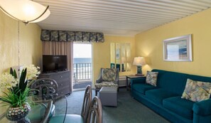 TV, DVD player, table football, books