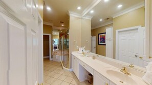 Bathtub, hair dryer
