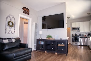 Smart TV, video games, DVD player, video library