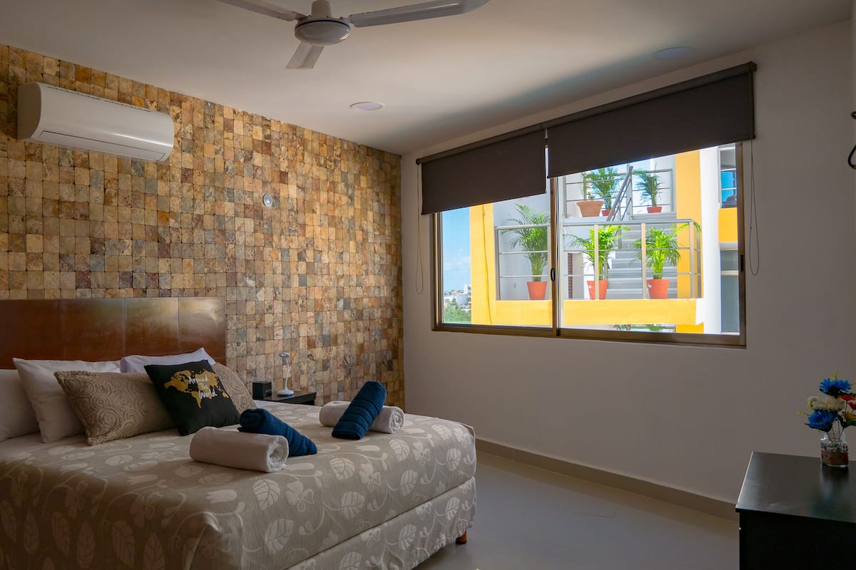 Căn hộ Junior (ISLA5) | 1 phòng ngủ, bộ đồ giường cao cấp, chăn bông, nệm Select Comfort