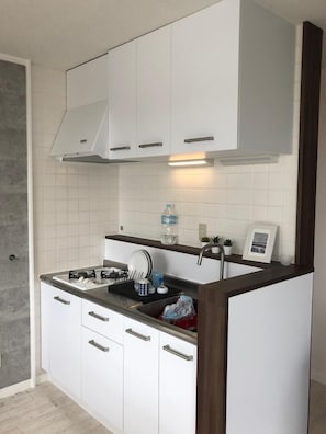 Fridge, microwave, stovetop, electric kettle - Panoramic Ocean View - downtown/ high speed WiF (Ishigaki)