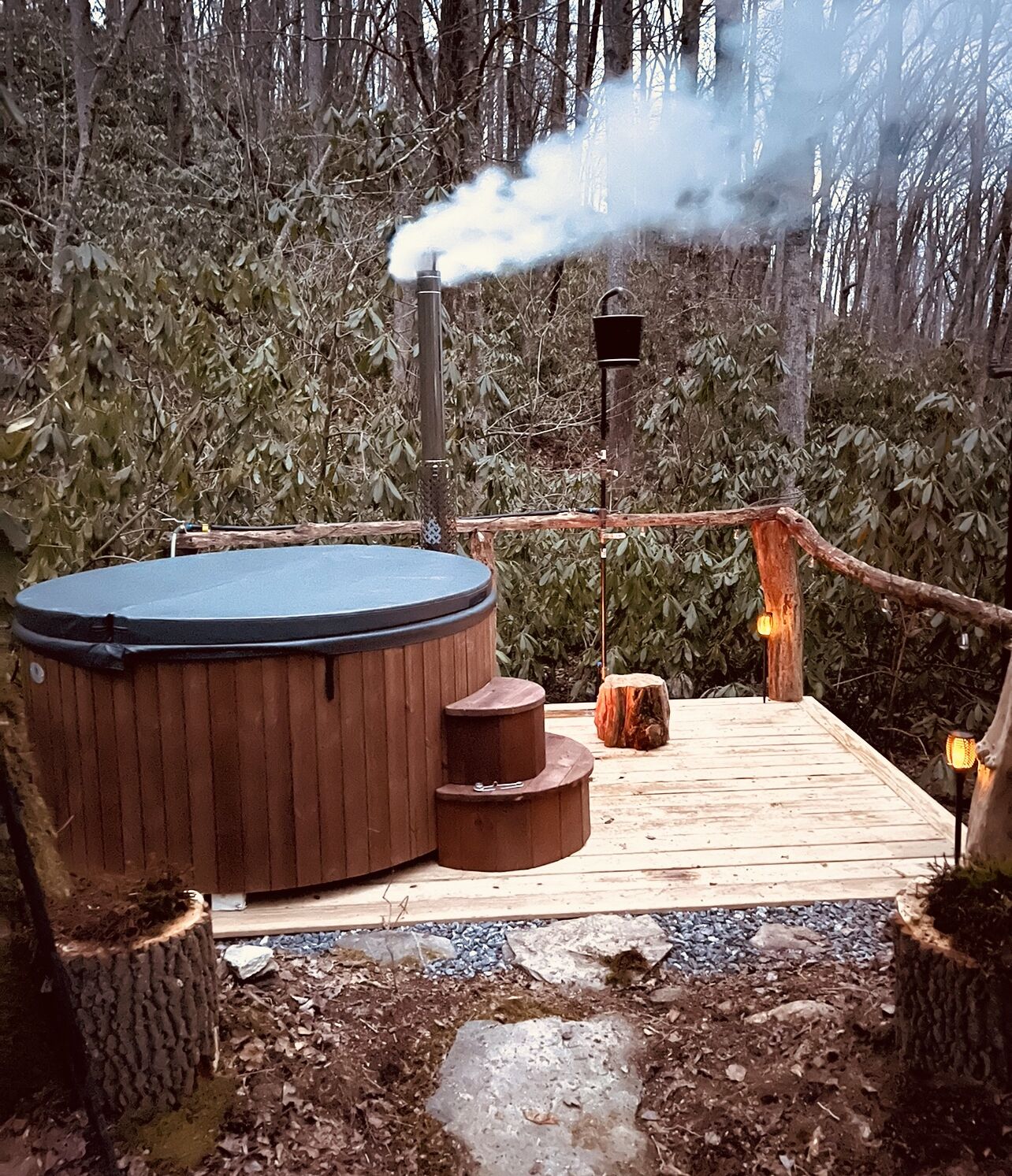 Bain à remous extérieur