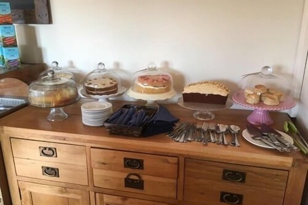A selection of cakes are always available (gluten free too).