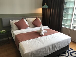 Appartamento familiare, 3 camere da letto | Biancheria da letto di alta qualità, copriletto in piuma