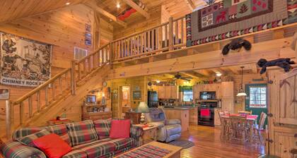 Lake Lure Log Cabin w/ Grill, Near Hiking!