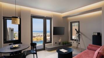 Deluxe Suite with Heated Pool and Caldera View | Utsikt fra rommet