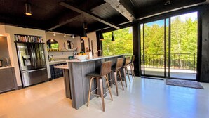 Premier House, 4 Bedrooms, Mountain View, Mountainside | Private kitchen | Espresso maker, coffee/tea maker, full-sized fridge, microwave - Ridge Line Lodge in Dalton, NH - by Bretton Woods Vacations (Whitefield)