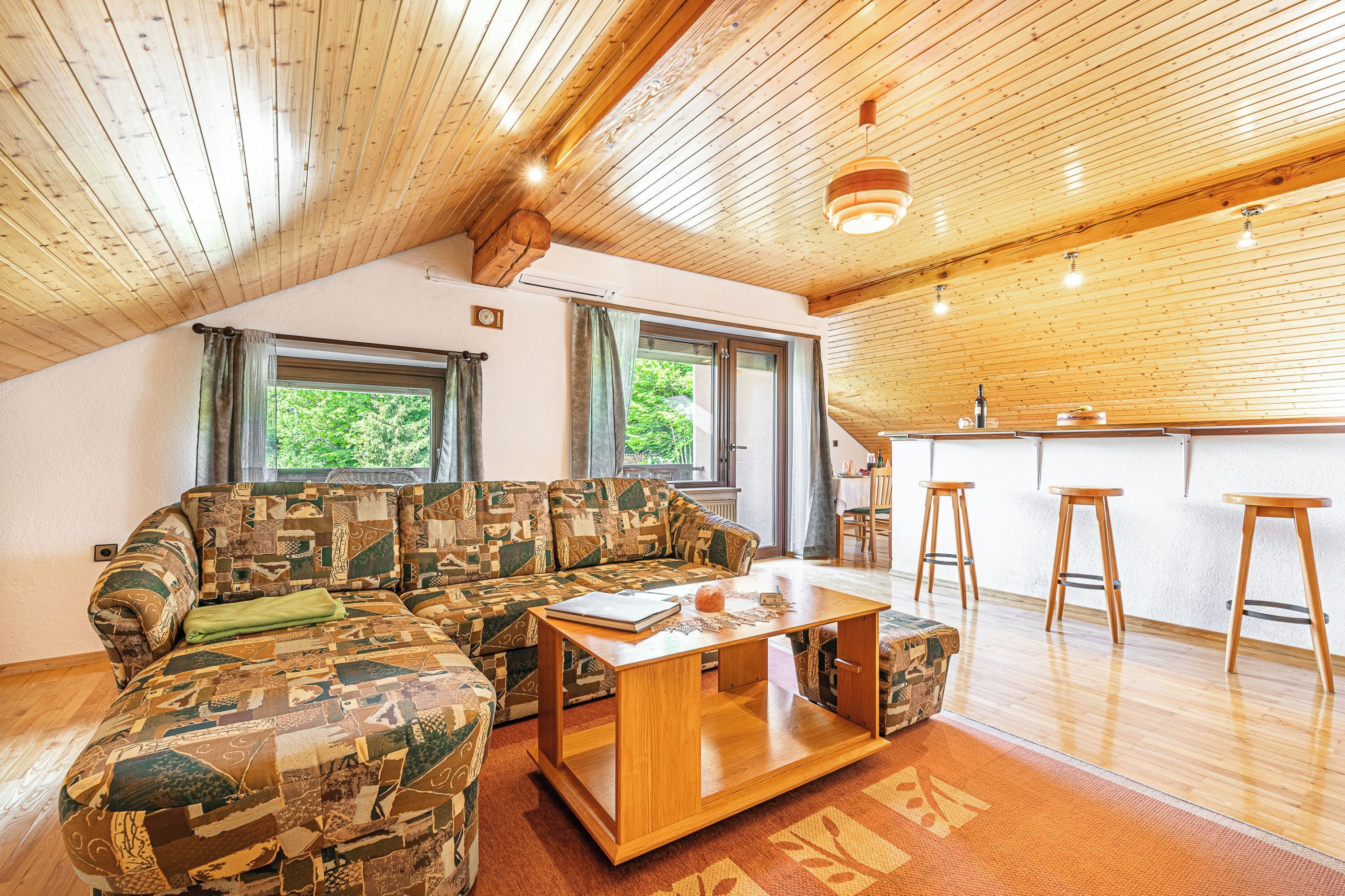 Honeymoon House, Multiple Bedrooms (House Mavko Near Lake Cerknica) | Living area | 21-inch flat-screen TV with digital channels, TV, fireplace