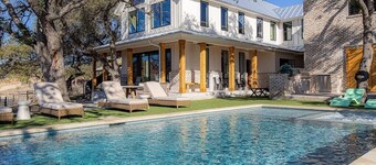 Chic Waterfront Farmhouse + Pool + Game Room - Fun!