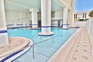 Indoor pool, a heated pool