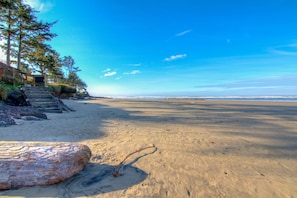 Vlak bij het strand