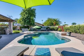 A heated pool