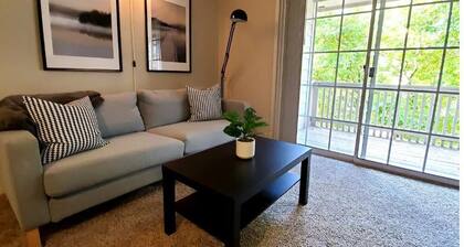 Cozy One Bedroom Washer Dryer, Balcony, Great Location, Monthly Discounts
