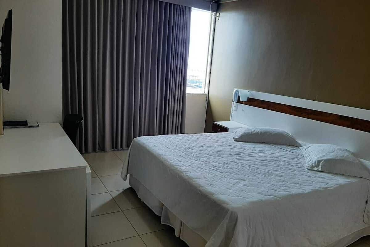 basic double room single use | desk, laptop workspace, free wifi