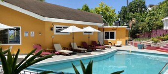 Tropical Garden at The Blue Orchid with Pool