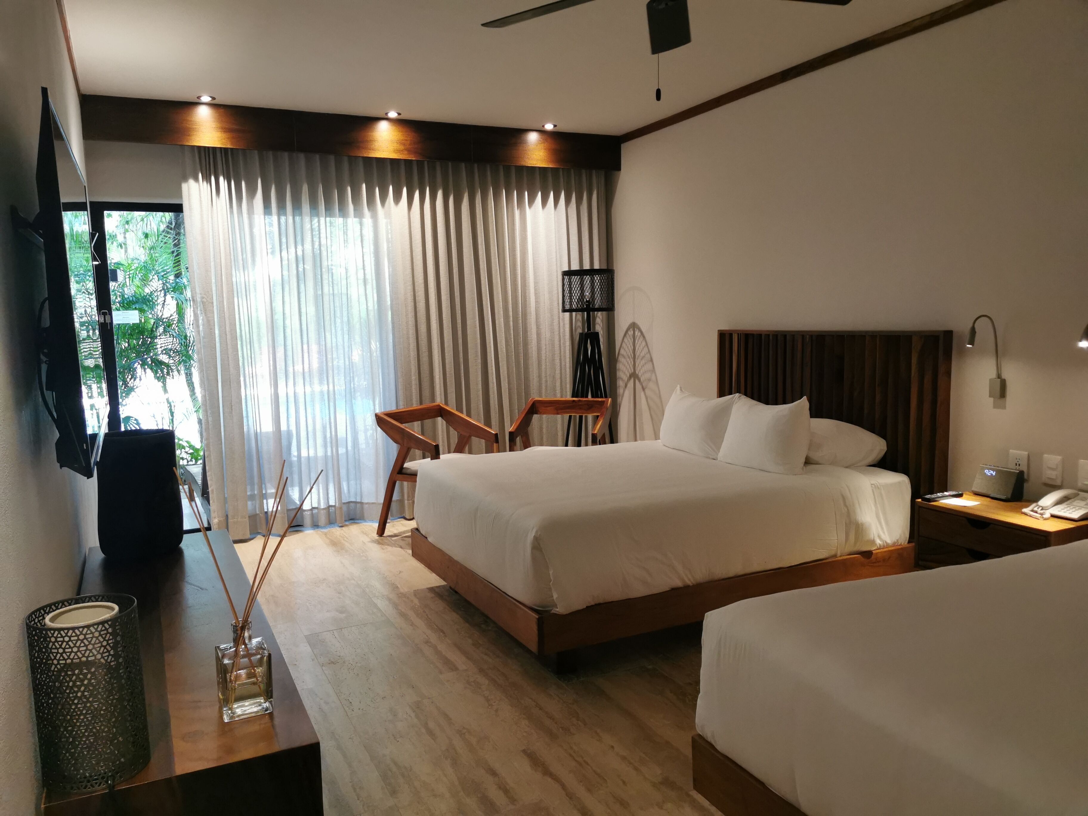 Room, 2 Queen Beds, Mobility Accessible (Essential) | Premium bedding, down comforters, in-room safe, blackout drapes