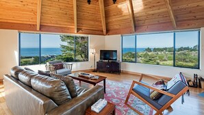 House, Multiple Beds, Hot Tub, Ocean View | Living room - Panorama (Sea Ranch)