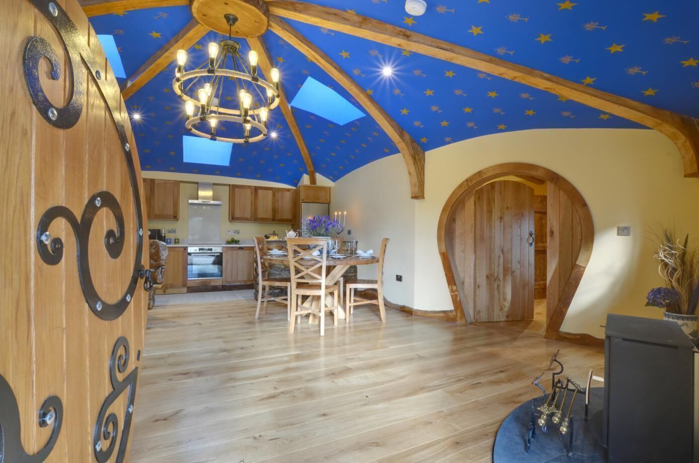 Looking into main living area from door