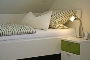 2 bedrooms, in-room safe, travel crib, WiFi