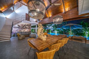 Dining room - Contemporary Private Villa, 4 BR, Canggu With Staff (Canggu)