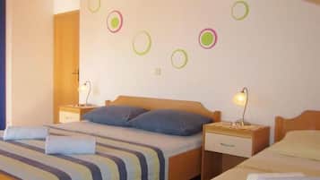 1 bedroom, internet, bed sheets