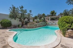 Pool - Vacation Home “Tia Maria Country Inn - Trilocale 102” with Pool, Terrace & Garden (Racale)