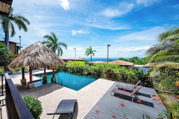 Community Pool with Loungers