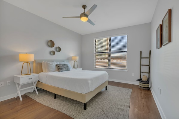 2 bedrooms, iron/ironing board, WiFi, bed sheets
