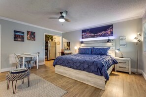 1 bedroom, memory-foam beds, iron/ironing board, WiFi