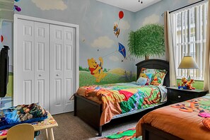 4 bedrooms, in-room safe, iron/ironing board, travel crib